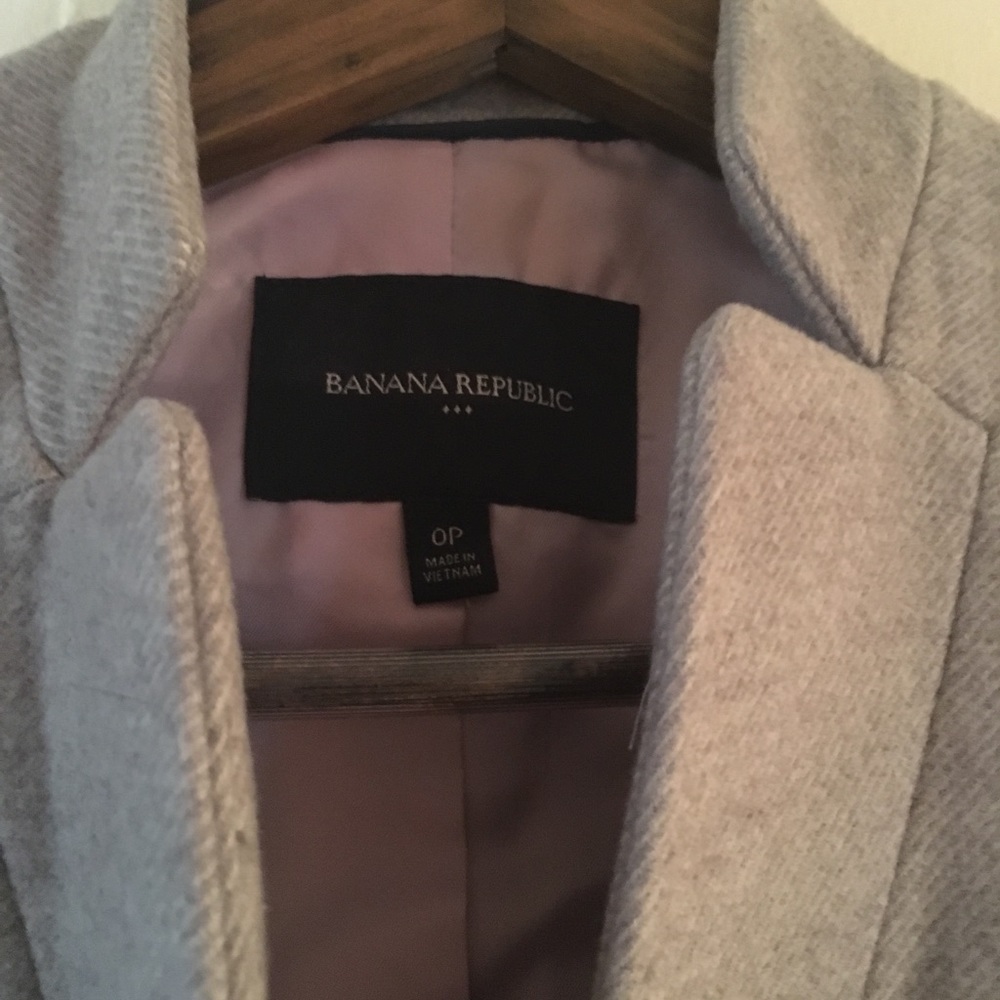 Banana Republic Light Grey Blazer Size 0P